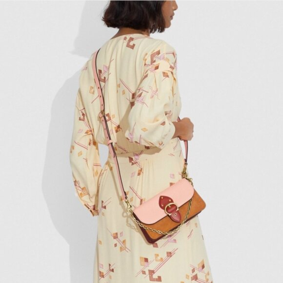 Coach *Blush Natural Multi Color Beat Crossbody Bag - Picture 16 of 16